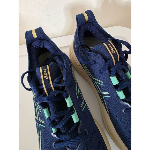 Asics Gel-Nimbus 26 Womens Size 11 Blue Running Training Shoes 1012B601 - Picture 3 of 12